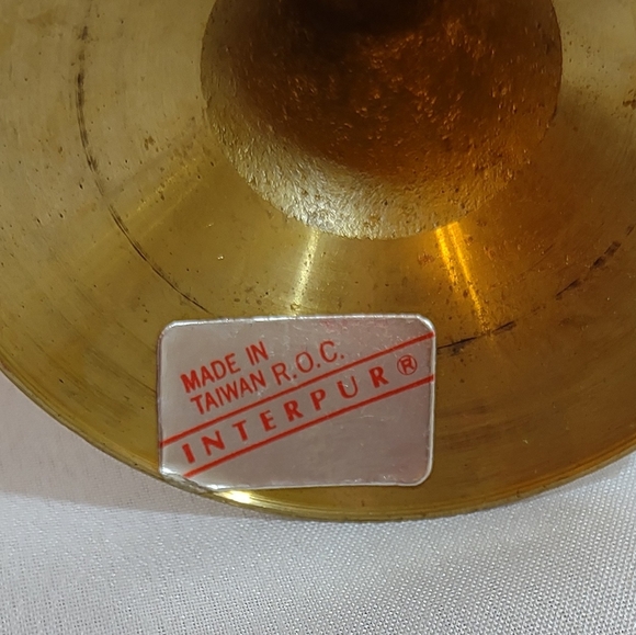 Vintage Brass Bugle Horn Design Candle Holder - Picture 4 of 5